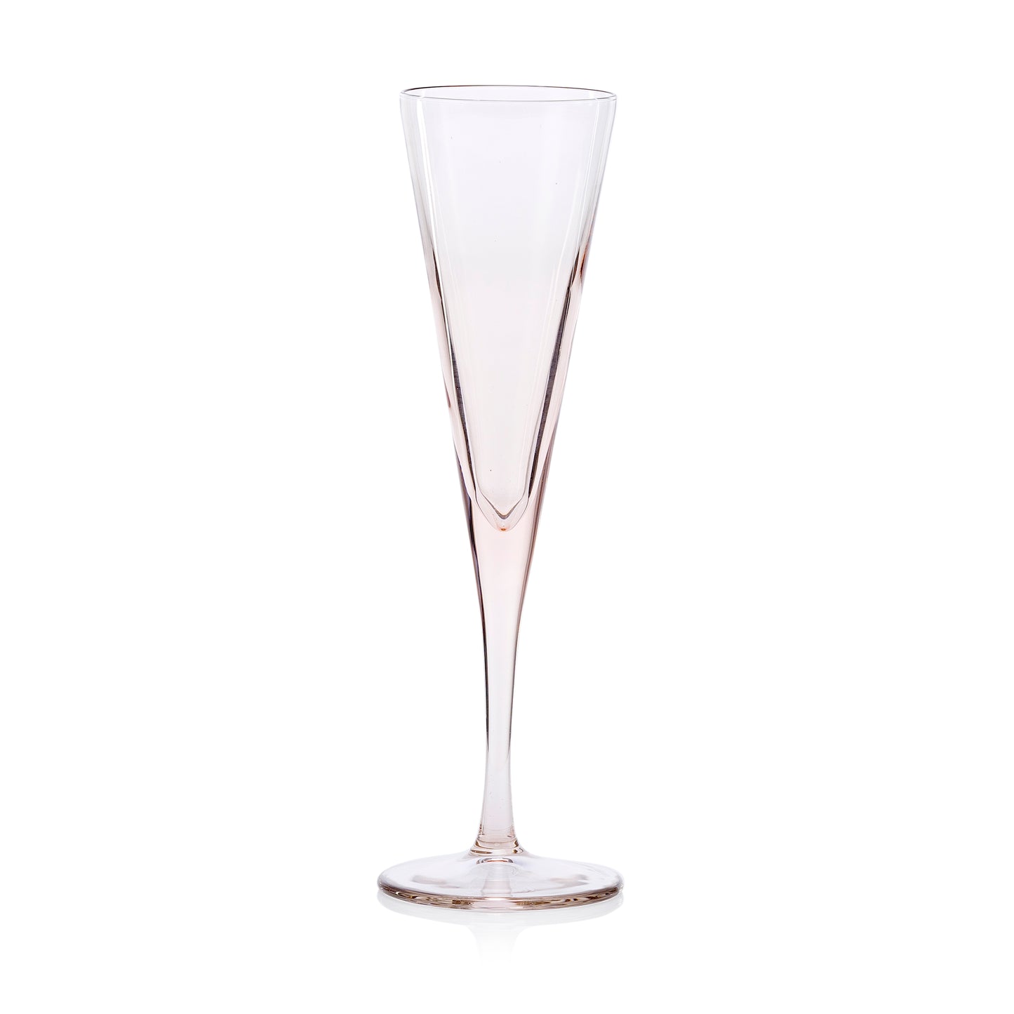 Pasabahce V-Line Champagne Pink Glass Transparent 150 ml in Set of 2 Pcs, Perfect fit for Champagne.