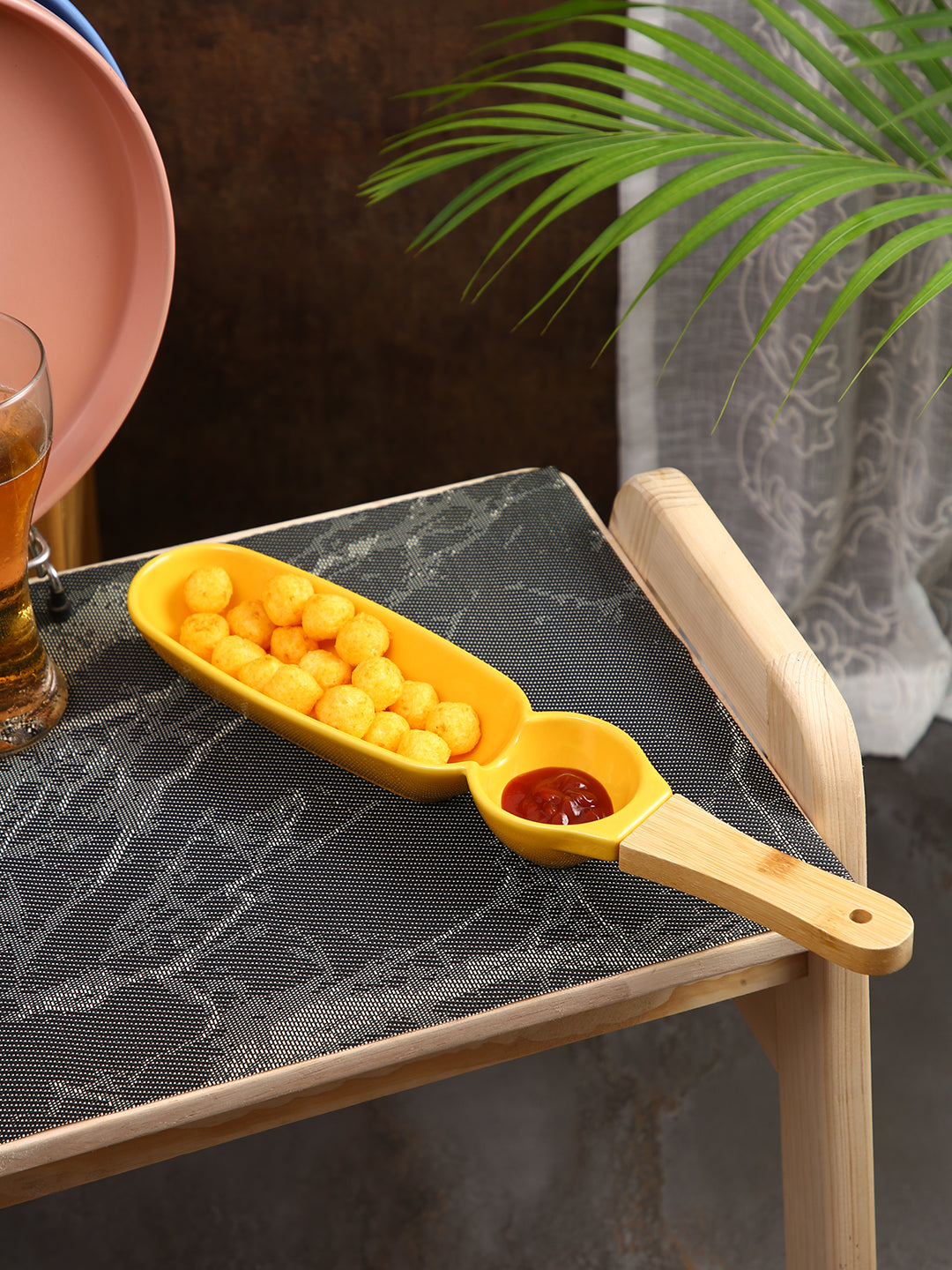 Narradora Savory Snack Dish | Set of 1PC Yellow Perfect for Gifting