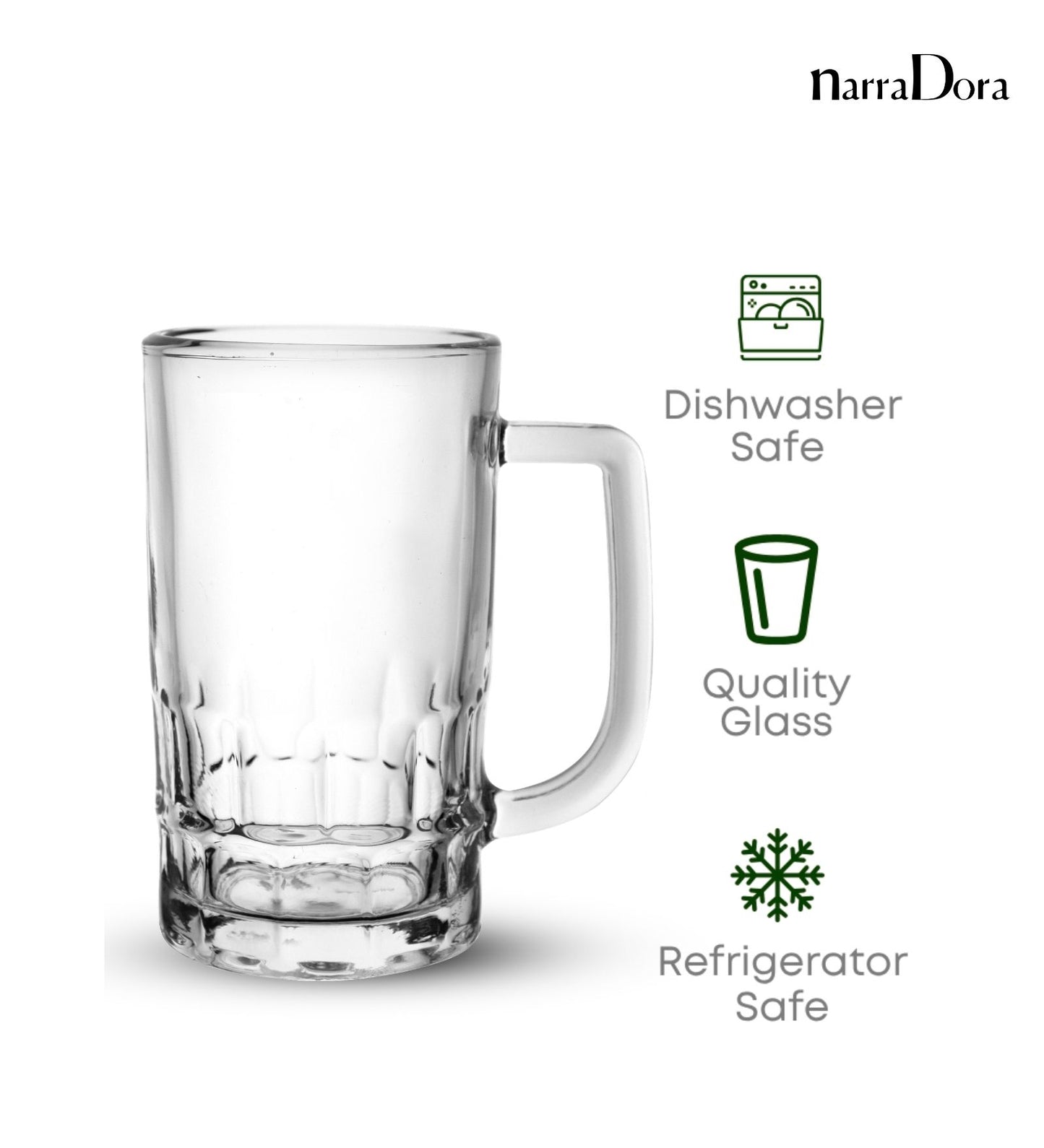 Narradora Beer Mug 360 ML - SET OF 2 PCS