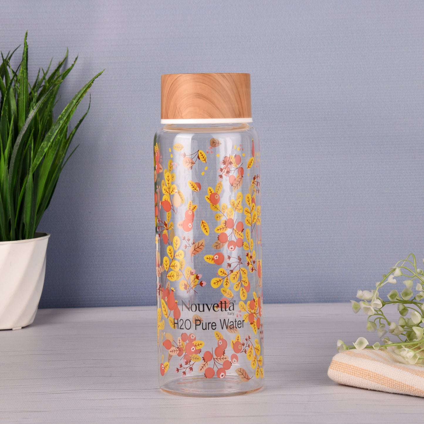 NOUVETTA BOROSILICATE PRINTED BOTTLE-750ML