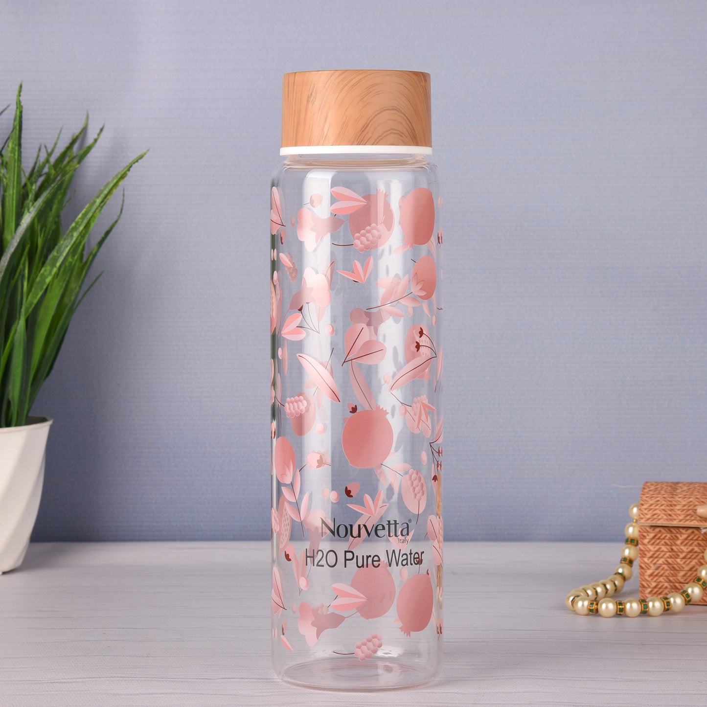 NOUVETTA BOROSILICATE PRINTED BOTTLE-750ML