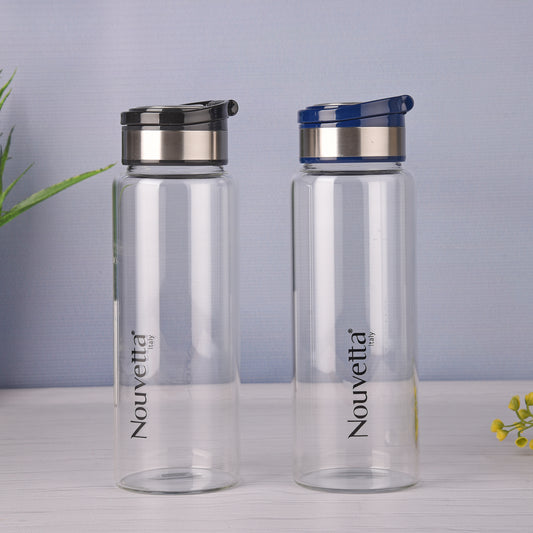 Nouvetta Norman Borosilicate Glass Water Bottle,1000ml