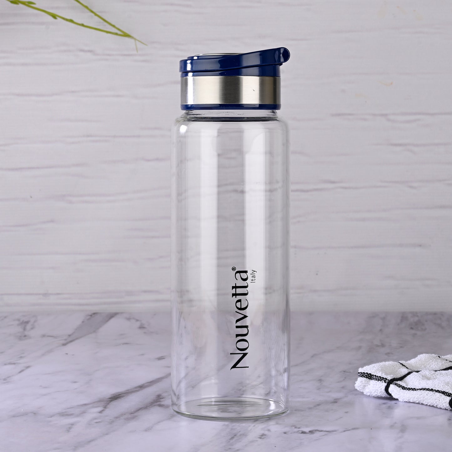 Nouvetta Norman Borosilicate Glass Water Bottle,1000ml