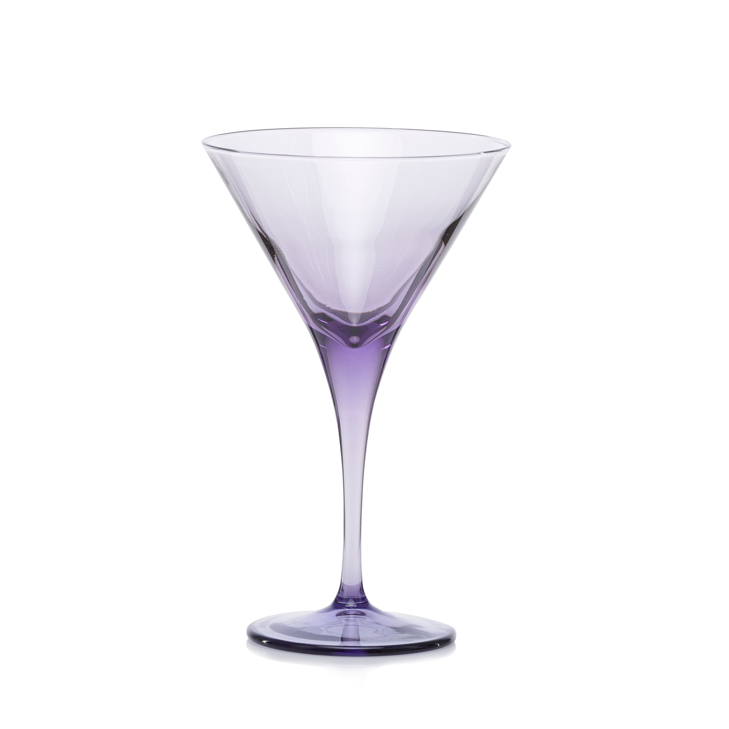 Pasabahce V-Line Martini Purple Glass Transparent  250 ml in Set of 2 Pcs