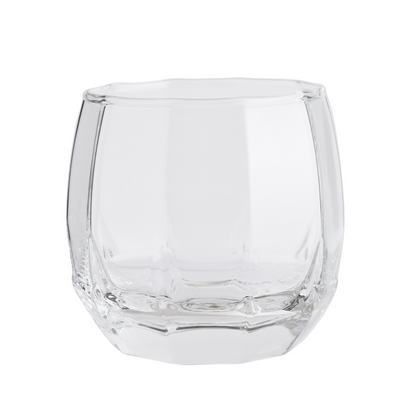 Ocean Jubilee Rock Whiskey Glass, 340 ml, Set of 6, Transparent