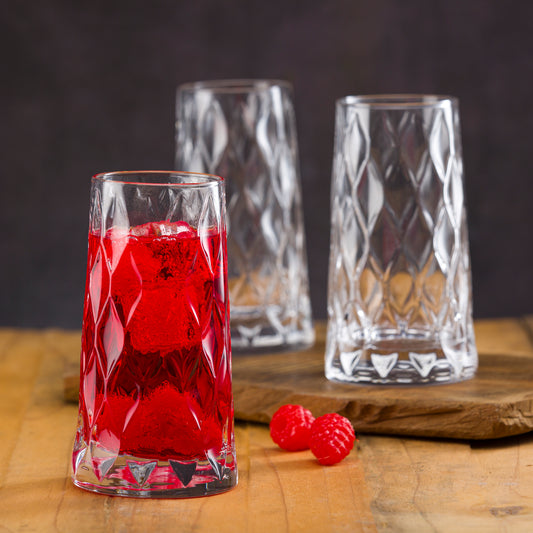 Pasabahce Leafy Glass Transparent 345 ml in Set of 4 Pcs