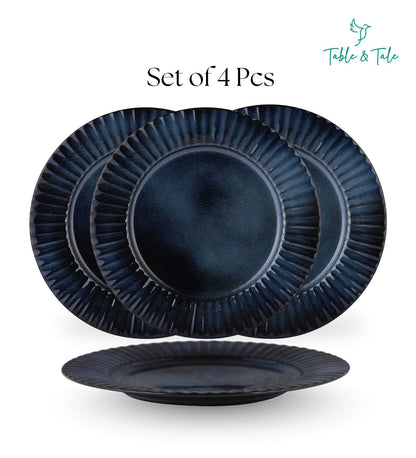 Table & Tale Luxury Porcelain Dinner Plates | Midnight Blue