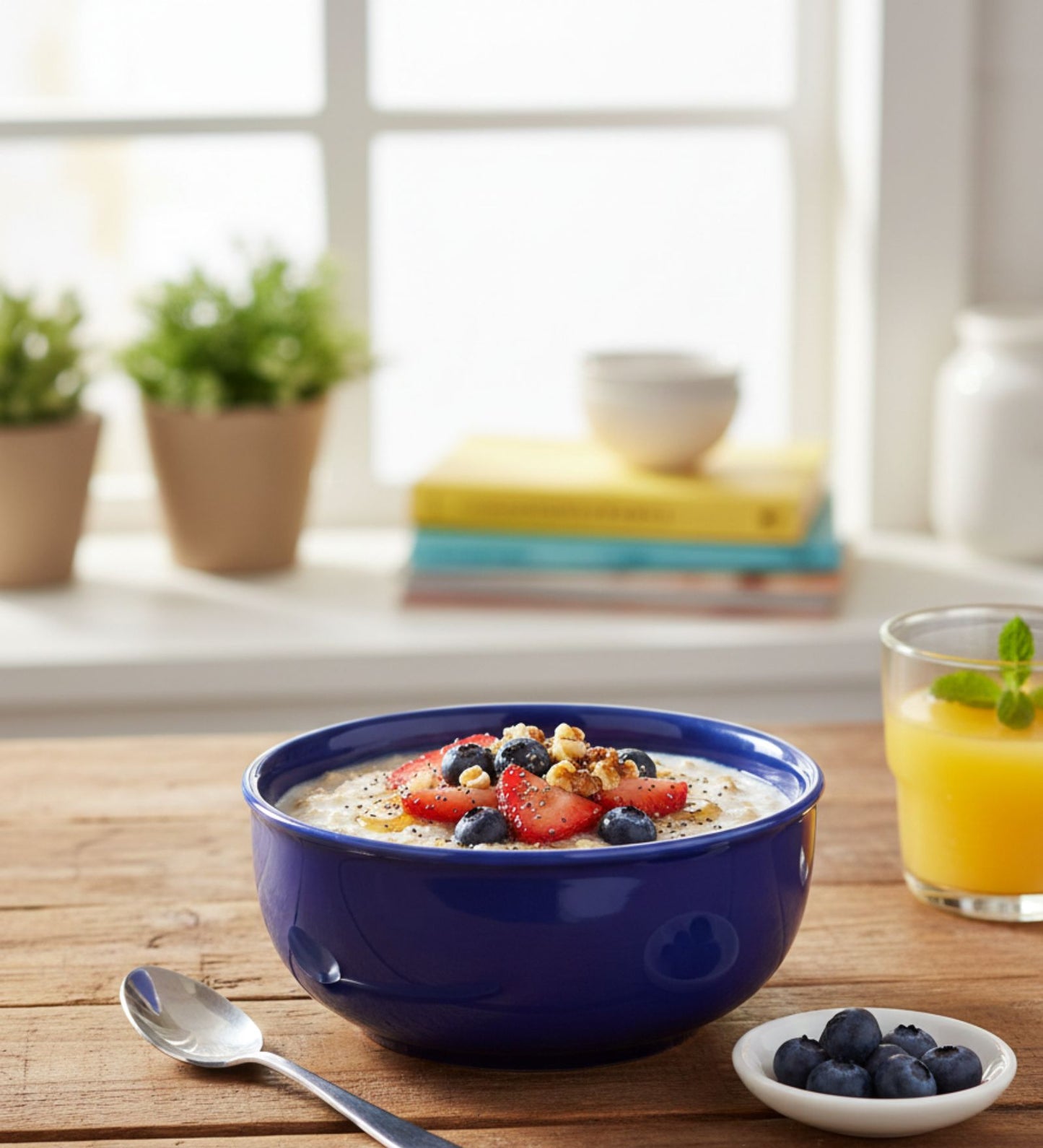 Table & Tale Fine Porcelain Bowl | Cobalt Blue