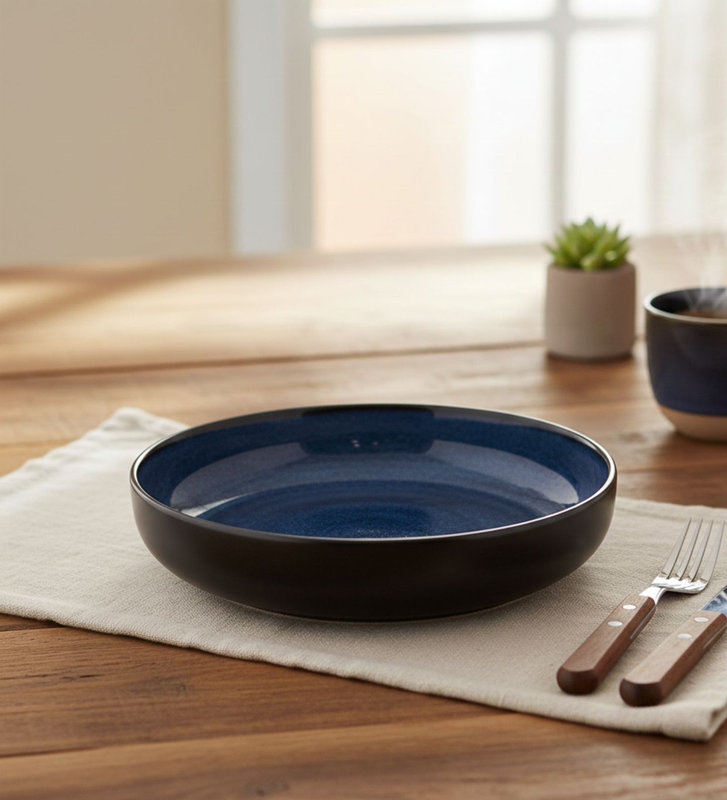 Table & Tale Premium Porcelain Bowl | Midnight Blue