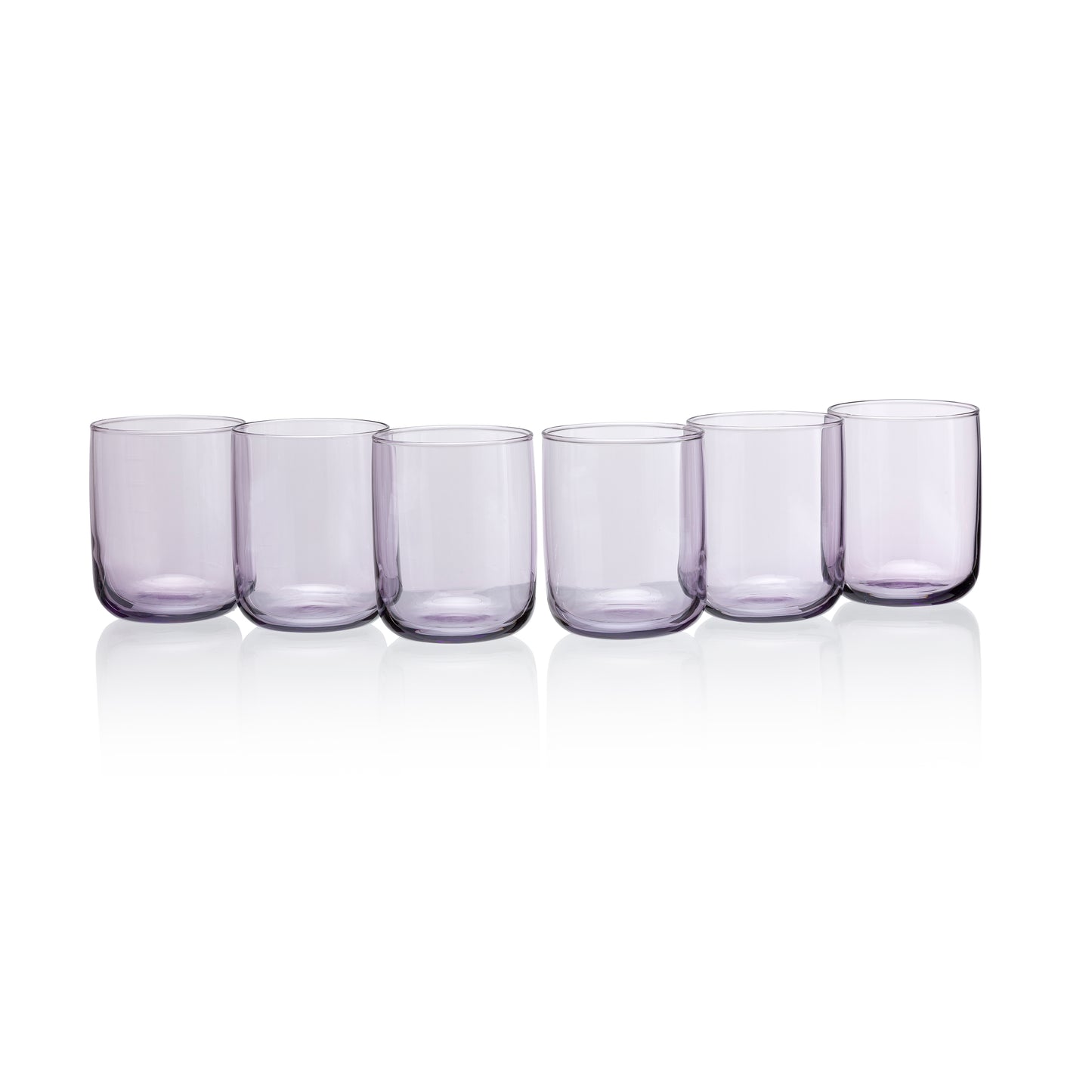 Pasabahce Iconic Purple Glass Transparent 280 ml in Set of 6 Pcs, Perfect fit for Whisky/Juice.