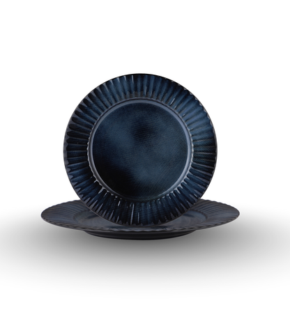 Table & Tale Luxury Porcelain Dinner Plates | Midnight Blue