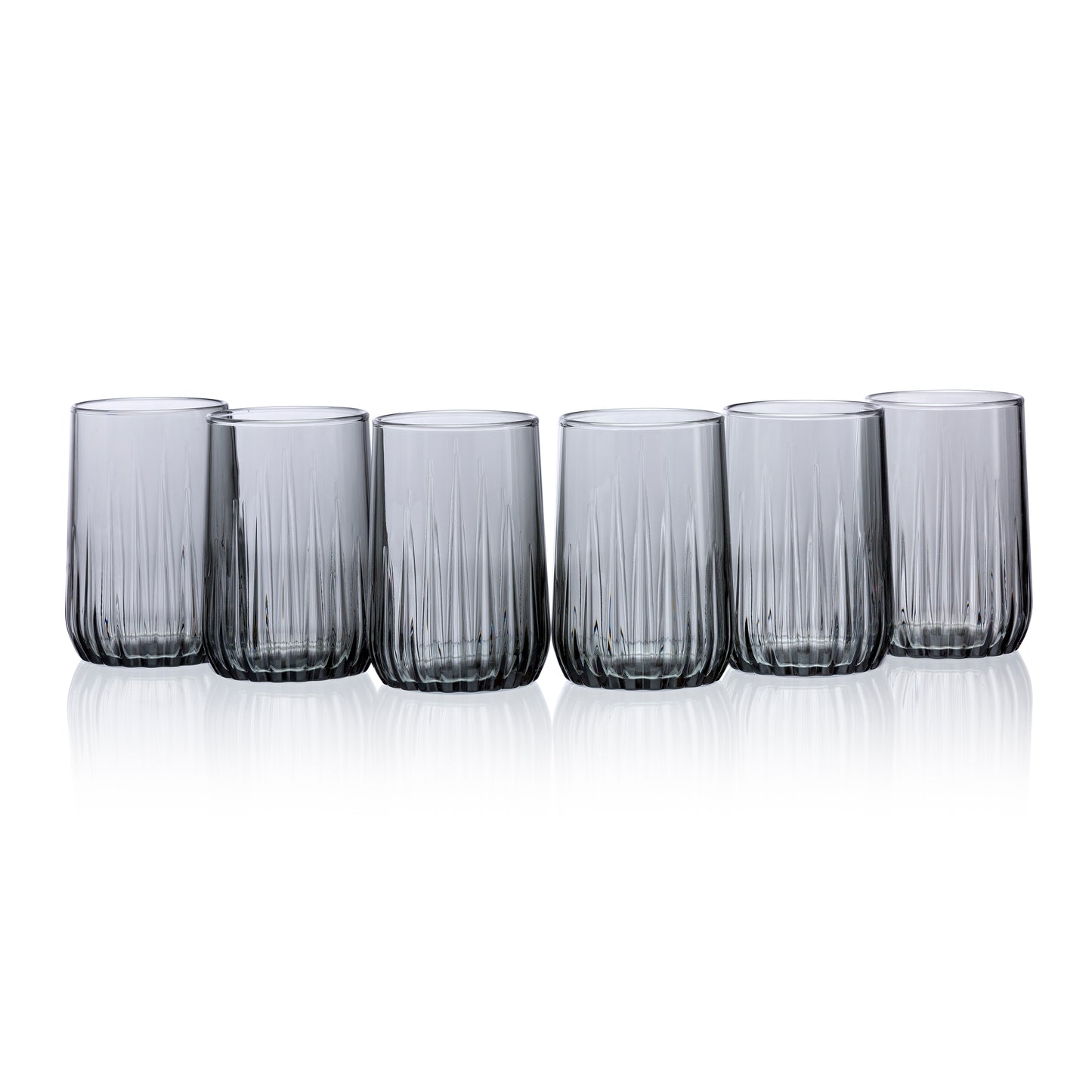 Pasabahce Nova Grey Glass Transparent 135 ml in Set of 6 Pcs, Perfect fit for Liquor/Water/Juice.