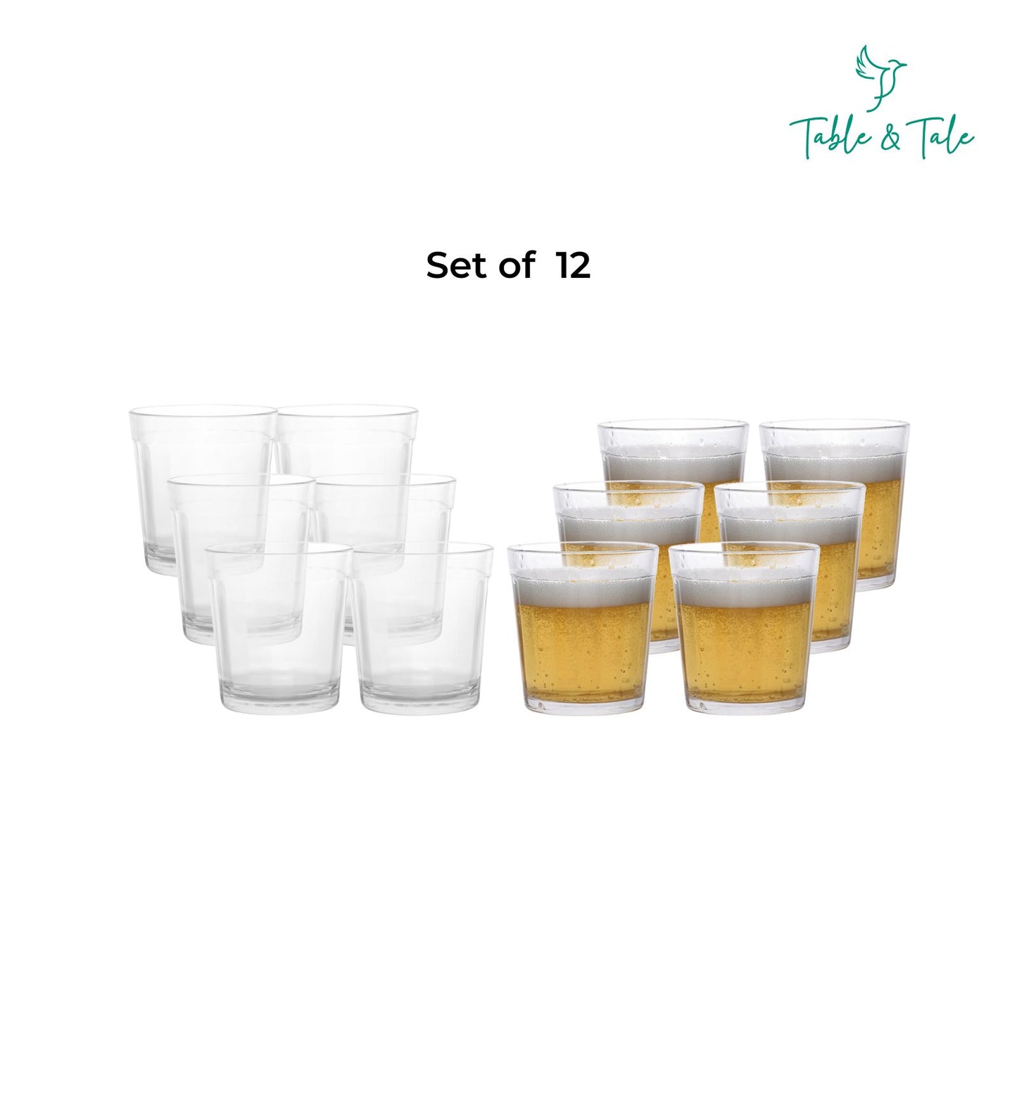 Table & Tale Americano Line 300 ml Whisky Glass
