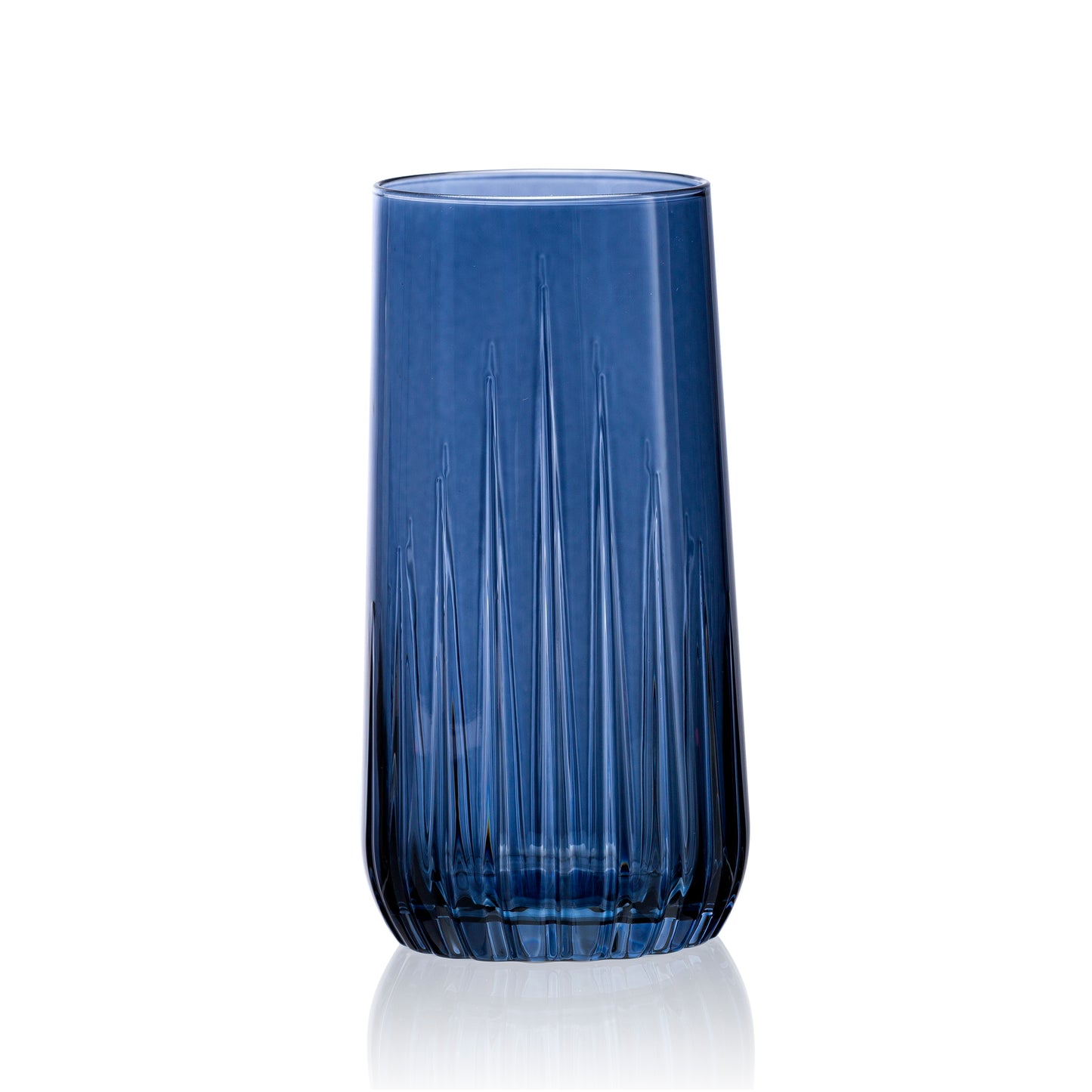 Pasabahce Nova Blue Grey Glass Transparent 360 ml in Set of 6 Pcs, Perfect fit for Water/Juice.