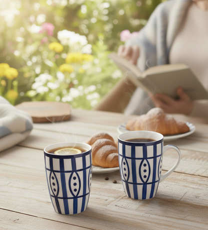 Table & Tale Premium Porcelain Mug | Heritage Blue