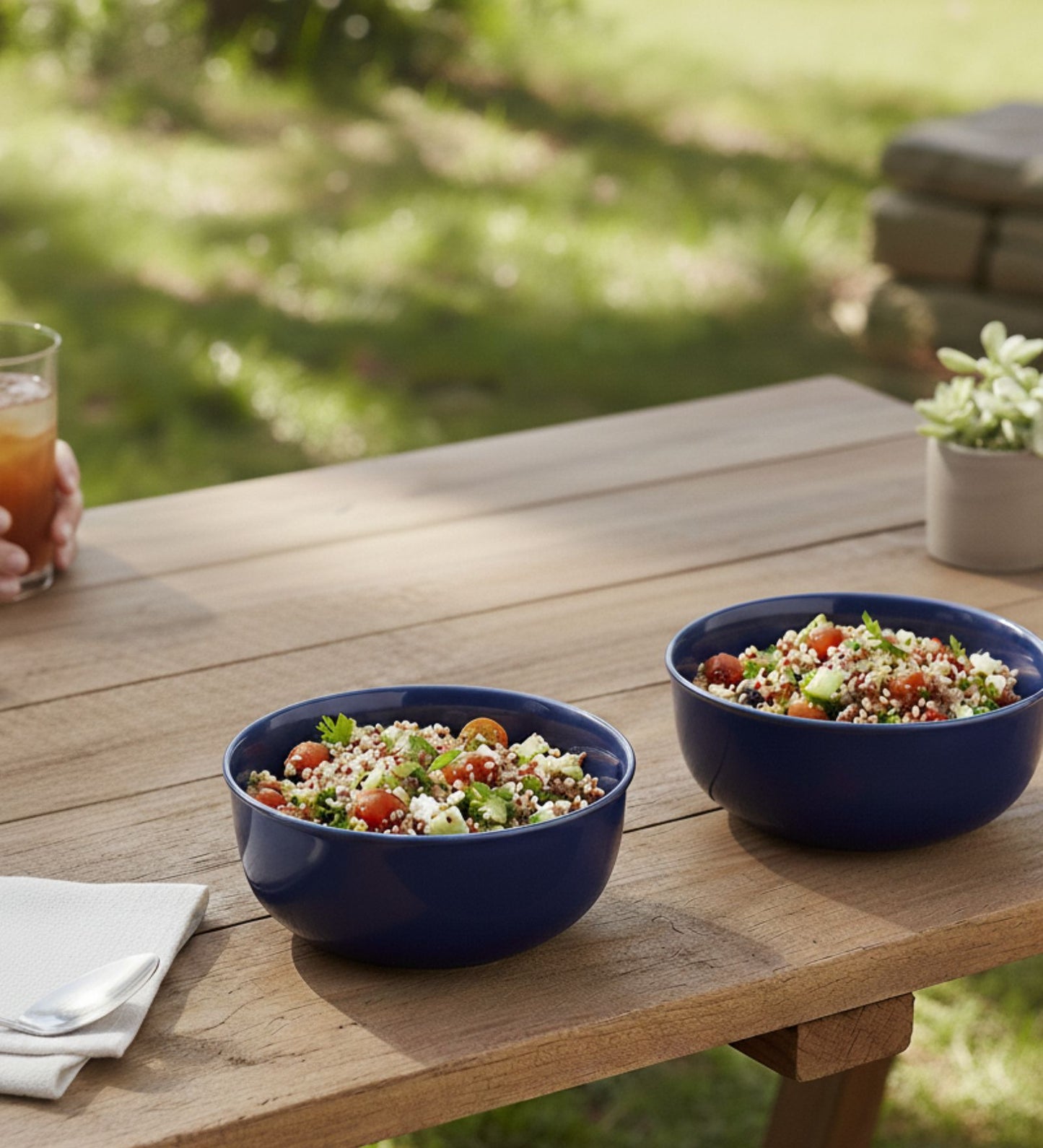 Table & Tale Fine Porcelain Bowl | Cobalt Blue