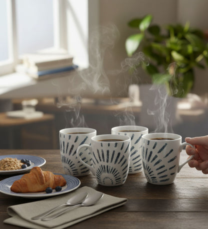 Table & Tale Premium Porcelain Mug | Heritage Blue