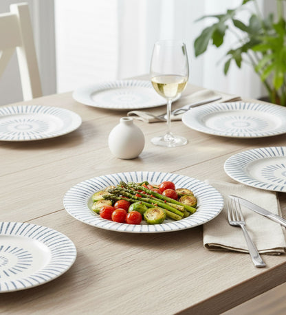 Table & Tale Porcelain Dinner Plates | Heritage Blue