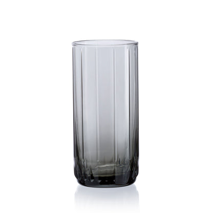 Pasabahce Leia Grey Glass Transparent 310 ml in Set of 6 Pcs, Perfect fit for Juice.