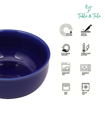 Table & Tale Fine Porcelain Bowl | Cobalt Blue