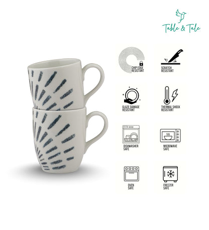 Table & Tale Premium Porcelain Mug | Heritage Blue