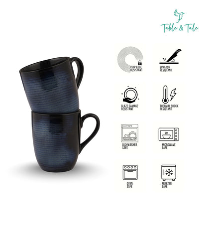 Table & Tale Premium Porcelain Mug | Midnight Blue
