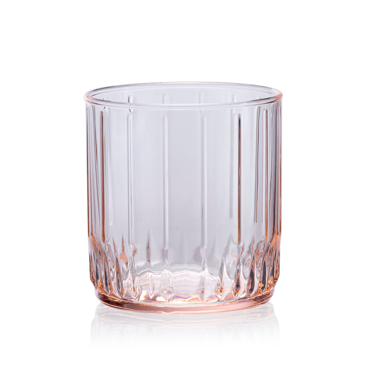 Pasabahce Leia Pink Glass Transparent 265 ml in Set of 6 Pcs, Perfect fit for Whisky/Juice.