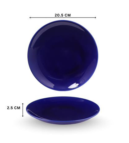 Table & Tale Premium Porcelain Salad Plate | Cobalt Blue