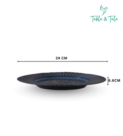 Table & Tale Premium Porcelain Salad Plate | Midnight Blue