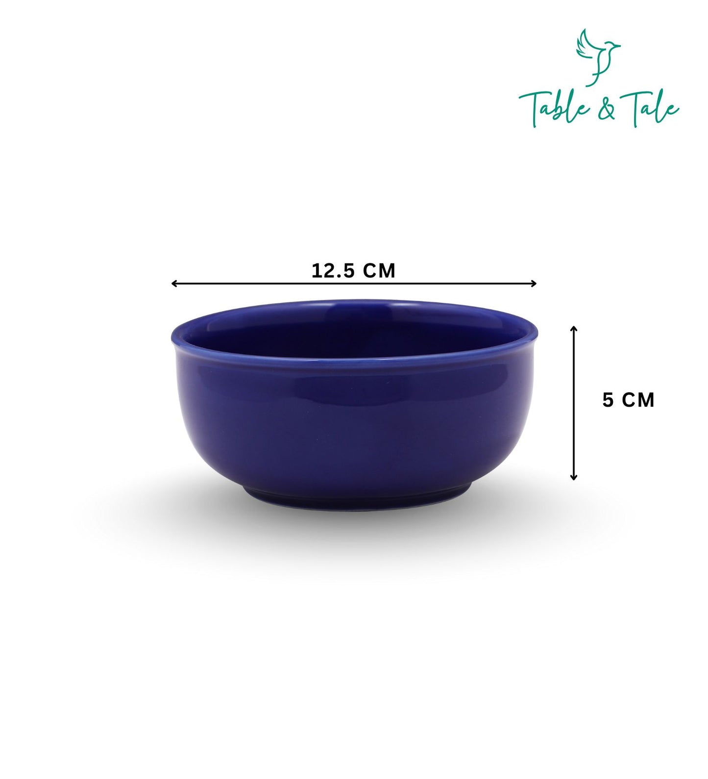 Table & Tale Fine Porcelain Bowl | Cobalt Blue