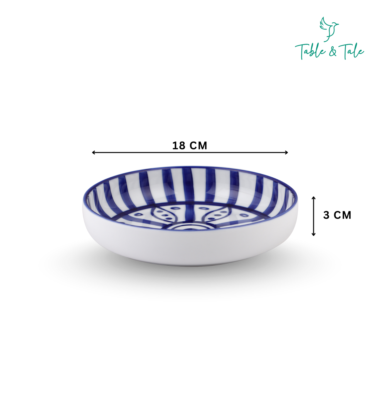 Table & Tale Fine Porcelain Bowl | Heritage Blue