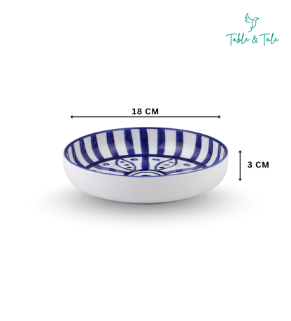 Table & Tale Fine Porcelain Bowl | Heritage Blue