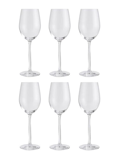 Lucaris Shanghai Soul Chardonnay White Wine Glasses, 405 ml, 6 pc Set, Transparent