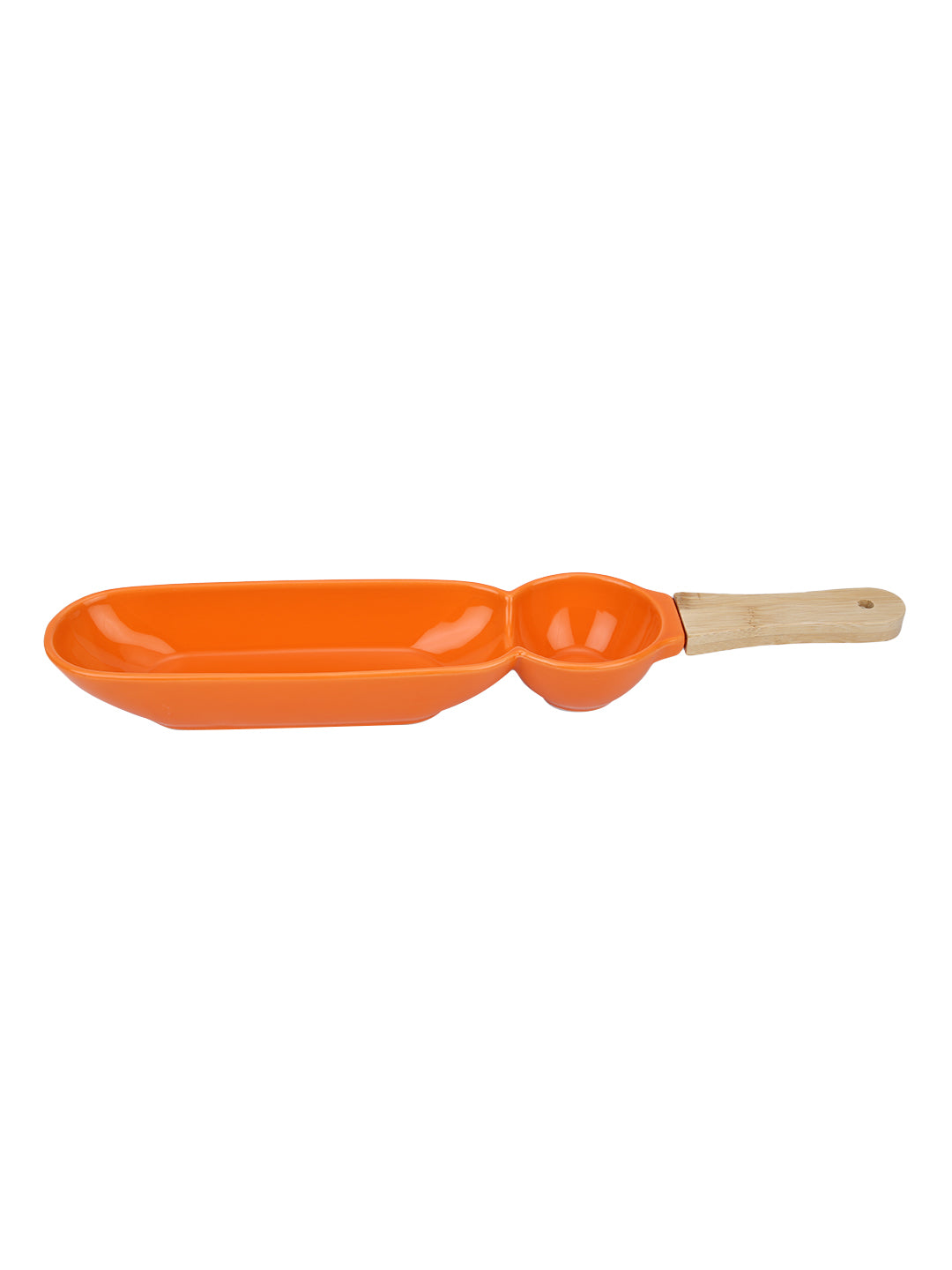 Narradora Adore Snack Dish 42CM +9CM +5CM Set of 1PC -Orange Perfect for Gifting