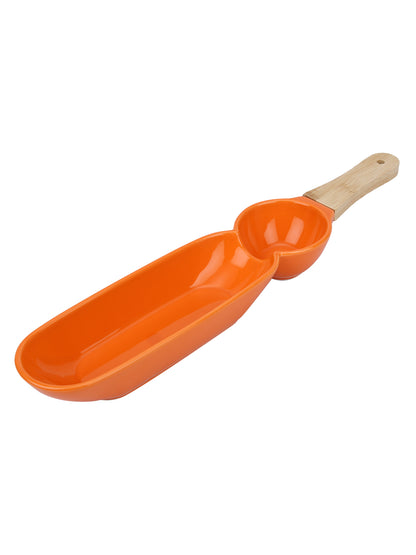 Narradora Adore Snack Dish 42CM +9CM +5CM Set of 1PC -Orange Perfect for Gifting