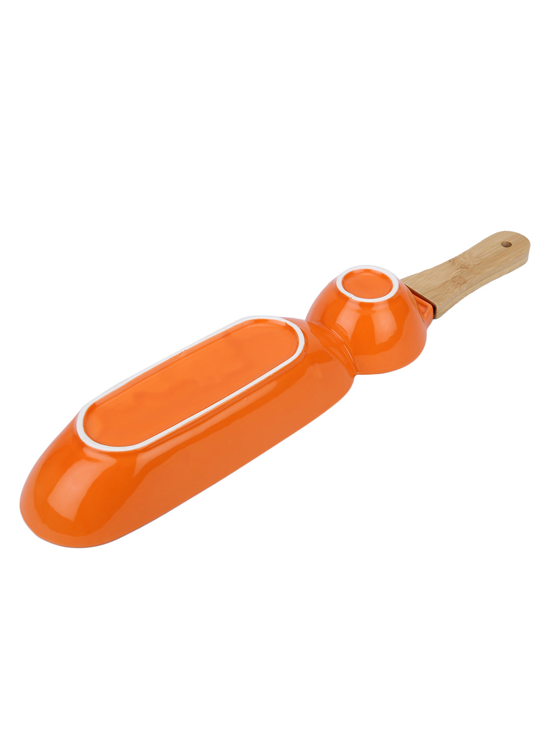 Narradora Adore Snack Dish 42CM +9CM +5CM Set of 1PC -Orange Perfect for Gifting