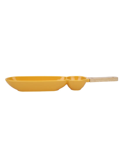 Narradora Savory Snack Dish |  Set of 1PC Yellow Perfect for Gifting