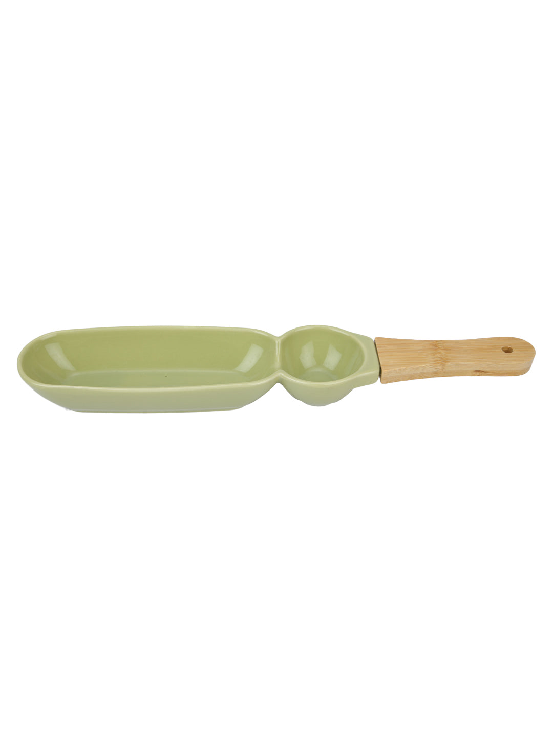 Narradora Savory Snack Dish 36CM +7CM +4CM Set of 1PC Green | Perfect for Gifting