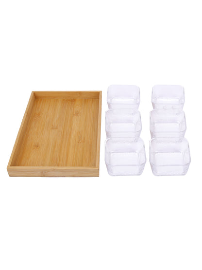 NARRADORA Marino Bowl & Tray Set 270 ML - Set of 7 PCS | Perfect for Gifting