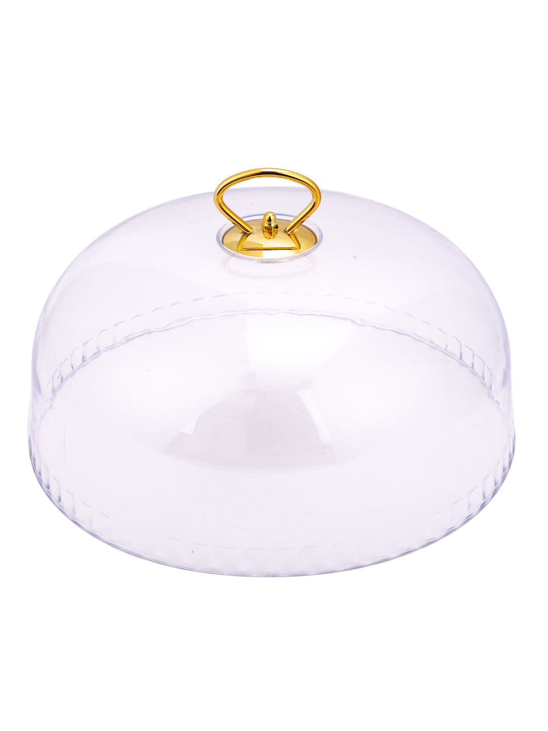 Narradora Cake Stand  | 1 Layer with LID White Matt Gold Gift Box Easy to USE Perfect for Display Cake, Serving.