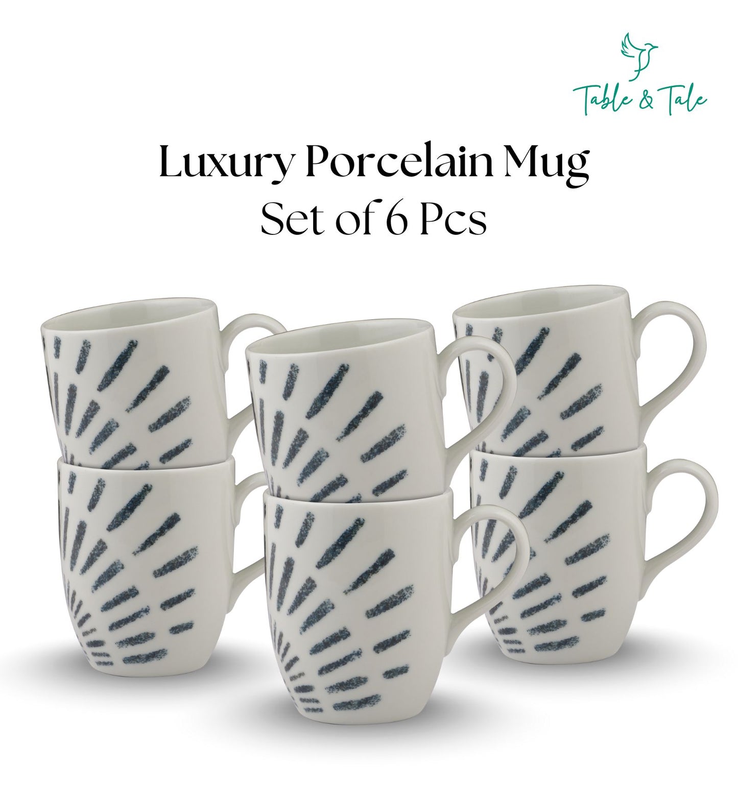 Table & Tale Premium Porcelain Mug | Heritage Blue