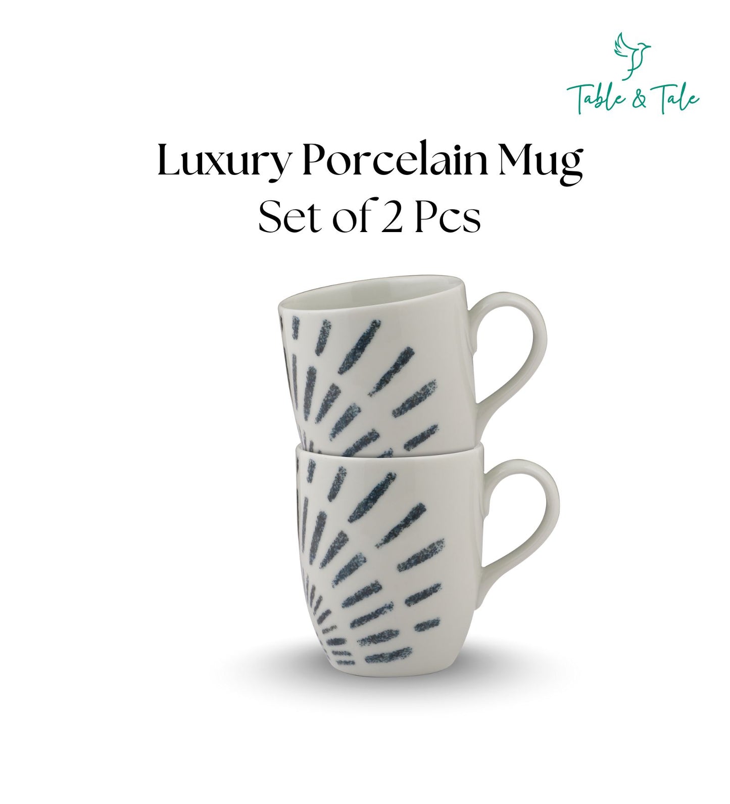Table & Tale Premium Porcelain Mug | Heritage Blue