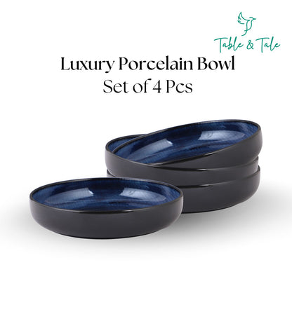 Table & Tale Premium Porcelain Bowl | Midnight Blue