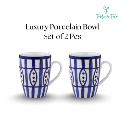 Table & Tale Premium Porcelain Mug | Heritage Blue