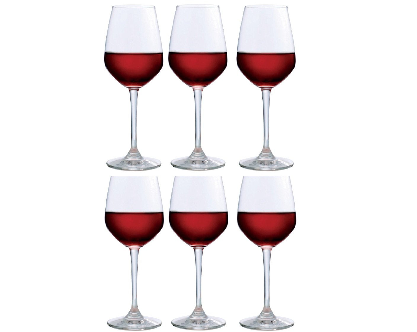 Ocean Lexington Wine Glass Set, 455ml, Set of 6, Clear