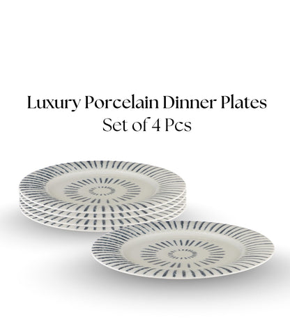 Table & Tale Porcelain Dinner Plates | Heritage Blue