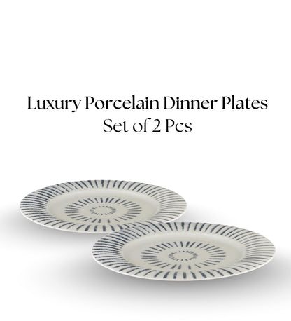 Table & Tale Porcelain Dinner Plates | Heritage Blue