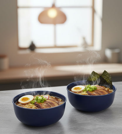 Table & Tale Fine Porcelain Bowl | Cobalt Blue