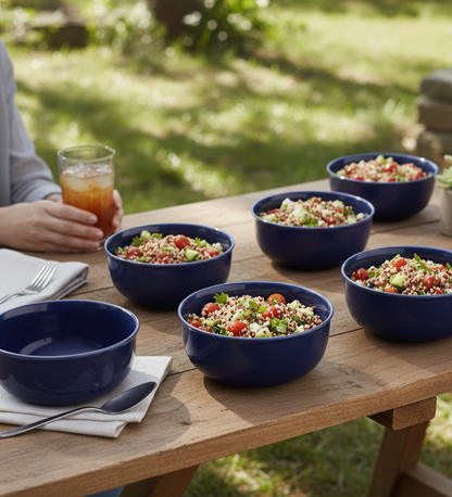 Table & Tale Fine Porcelain Bowl | Cobalt Blue