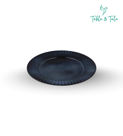 Table & Tale Luxury Porcelain Dinner Plates | Midnight Blue